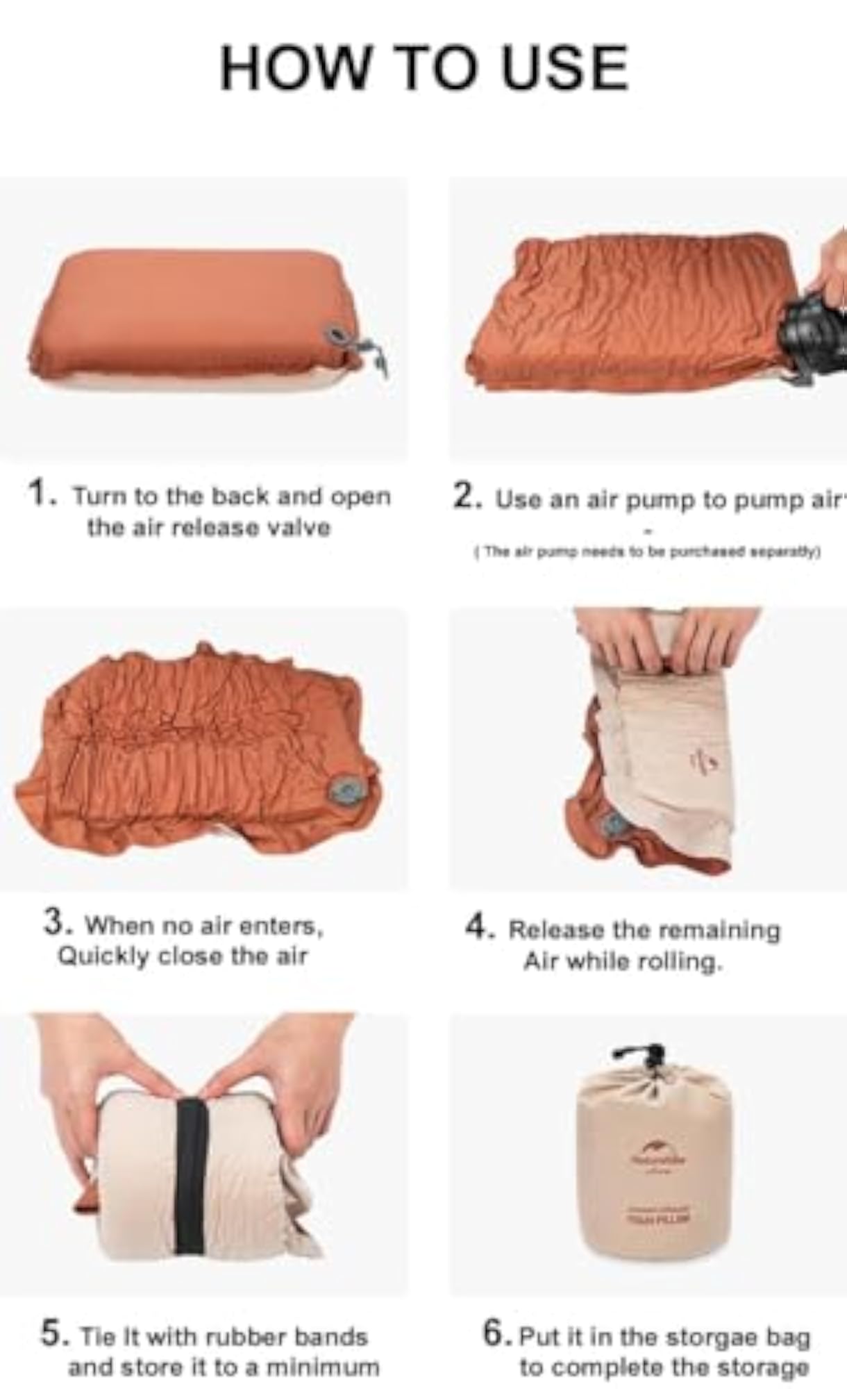 Portable Cervical Pillow for Outdoor Use